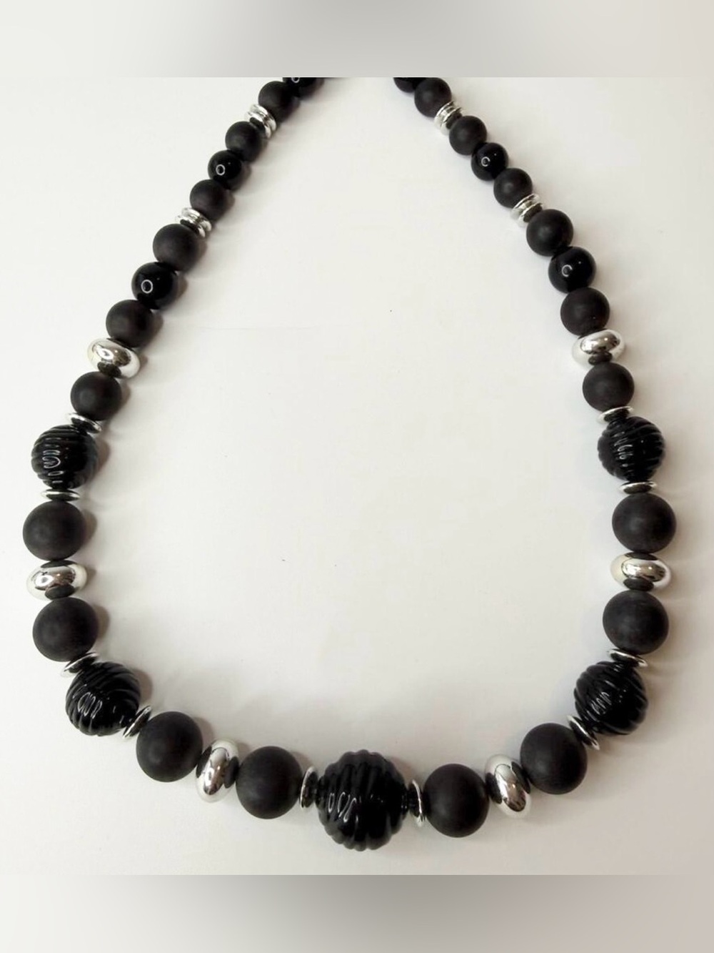 🚨3 for $15🚨 Black and Silver-tone Necklace